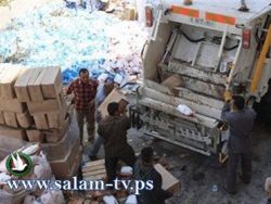 الخليل: اتلاف أكثر من 17 طن مواد غذائية فاسدة