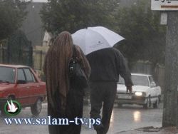 حالة الطقس اجواء غائمة وامطار متفرقة