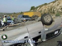 إصابة 5 أشخاص بحادث سير احدهم بحالة خطرة بدورا