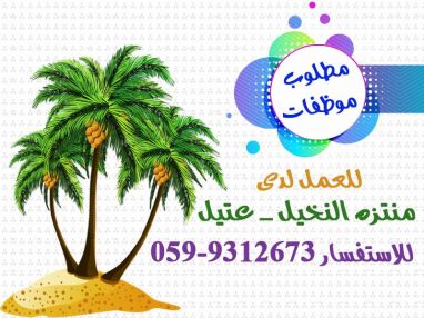مطلوب موظفات للعمل لدى منتزه وحدائق النخيل ـ عتيل