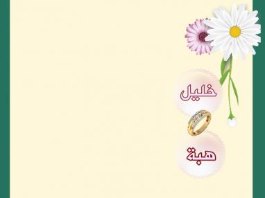 تهنئة بالزفاف واستقبال مهنئات للغاليين خليل أبو طاحون و هبة علو